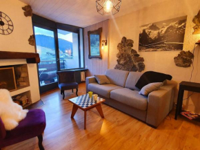Charmant 2 pièces ski au pied avec balcon et garage à La Clusaz, proche des pistes et du ski-bus - FR-1-459-169